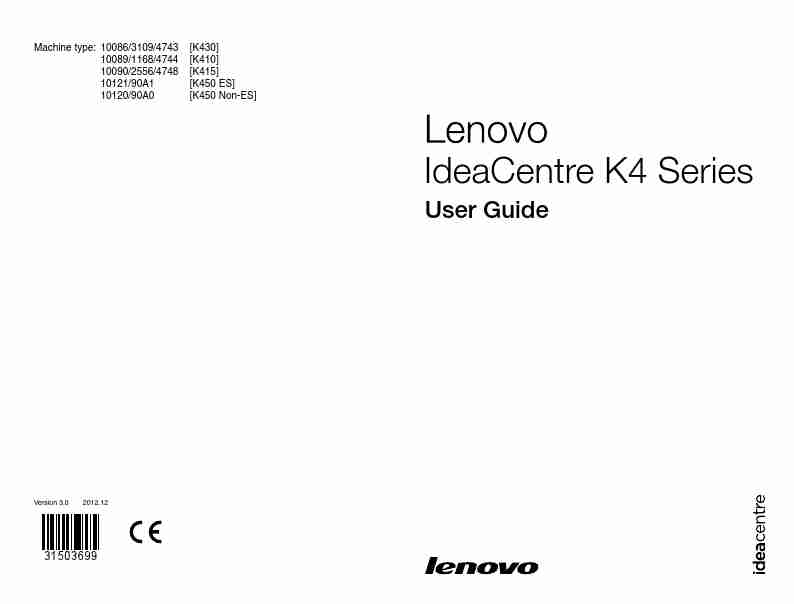 Lenovo Personal Computer 1012190A1 [K450 ES]-page_pdf